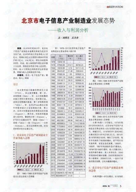 北京市電子信息產業制造業發展態勢 收入與利潤分析.pdf